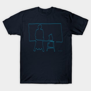 Window Watchers teal blue - Oneliner T-Shirt